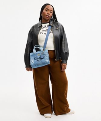 カーゴ トート バッグ 26・リパーパス デニム パッチワーク | COACH